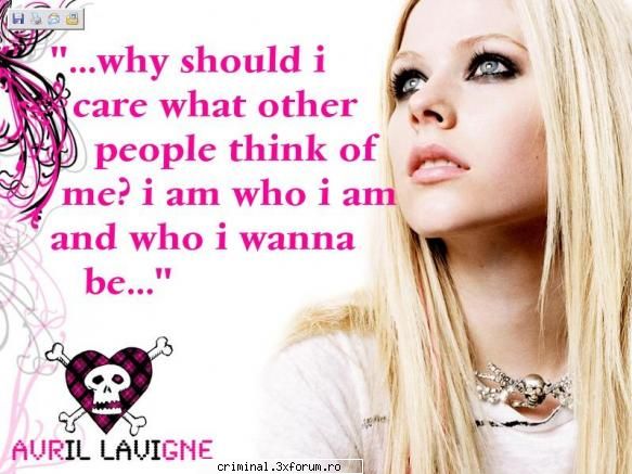 Avril Lavigne - Punk girl O tipa sooper tare,stie ce vrea de la - trupe si artisti